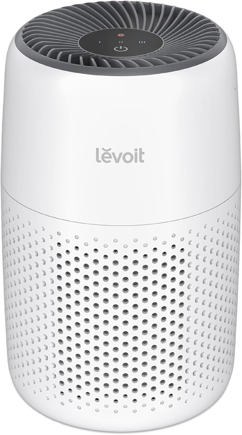 LEVOIT Vital 200S-P Air Purifier | 1,875 Ft², AHAM Verified, Washable Pre-Filter, Real-Time Air Quality Monitor, HEPA Sleep Mode for Allergies & Pet Hair – White